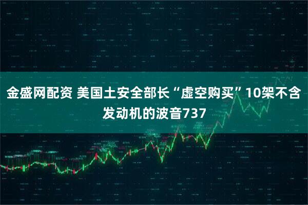 金盛网配资 美国土安全部长“虚空购买”10架不含发动机的波音737